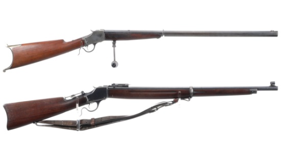 Two Winchester Model 1885 High Wall Rifles