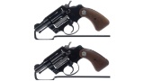 Two Colt Double Action Revolvers