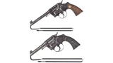 Two Colt Double Action Revolvers