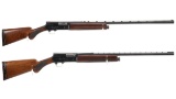 Two Belgian Browning Auto-5 Semi-Automatic Shotguns