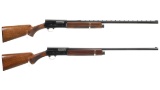 Two Belgian Browning Auto-5 Semi-Automatic Shotguns