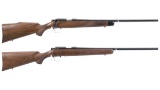 Two Kimber Model 82 Bolt Action Rifles