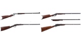 Four American Single Shot Rifles