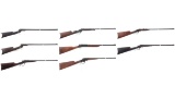 Eight American Single Shot Rifles