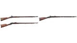 Three Antique Military Single Shot Rifles