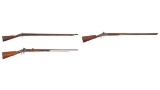 Three Percussion Long Guns