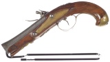 Late 18th Century Velu of Liege Blunderbuss Flintlock Pistol