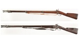 Two French Military Percussion Muskets