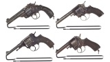 Four European Double Action Revolvers