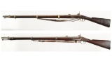 Two Civil War P.S. Justice U.S. Percussion Rifled Muskets