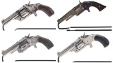 Three Smith & Wesson Spur Trigger Revolvers