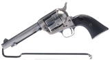 First Generation Colt Single Action Army Revolver with Letter