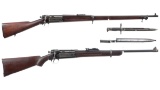 Two U.S. Springfield Krag-Jorgensen Bolt Action Longarms