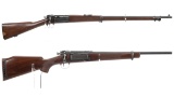 Two Antique Springfield Krag-Jorgensen Bolt Action Rifles