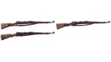 Three Mauser Model 98 Bolt Action Rifles