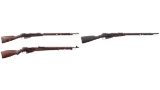 Three Mosin-Nagant Bolt Action Rifles