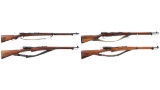 Four Military Bolt Action Long Guns