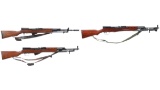 Three SKS Semi-Automatic Longarms with Bayonets