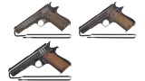 Three Semi-Automatic Pistols