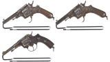 Three European Military Double Action Revolvers