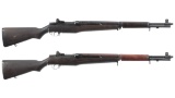 Two U.S. M1 Garand Semi-Automatic Rifles