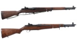 Two U.S. M1 Garand Semi-Automatic Rifles