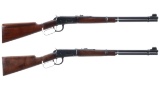 Two Winchester Model 94 Lever Action Carbines