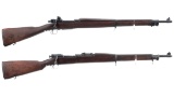 Two U.S. Bolt Action M1903 Bolt Action Rifles