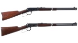 Two Winchester Model 94 Lever Action Carbines