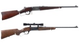 Two Savage Model 1899 Lever Action Rifles