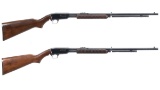 Two Winchester Model 61 Slide Action Rifles