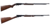 Two Winchester Slide Action Rifles