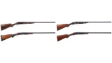 Four American Double Barrel Shotguns