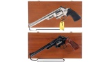 Two Cased Smith & Wesson Double Action Revolvers