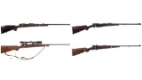 Four Mauser Action Bolt Action Sporting Rifles