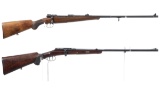 Two Engraved German Bolt Action Sporting Rifles