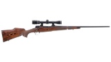 Engraved Winchester Model 70 Bolt Action Rifle with Scope