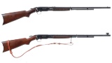 Two Remington Slide Action Rifles