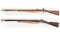 Two Antique U.S. Springfield Percussion Muskets with Bayonets