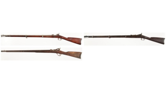 Two Antique U.S. Military Rifles and a Drill Rifle