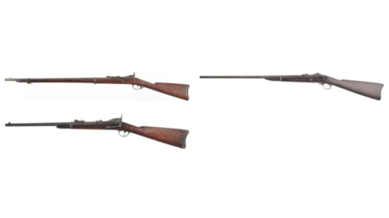 Three U.S. Springfield Trapdoor Long Guns