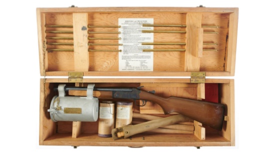 Naval Co. Bridger Line Throwing Gun with Crate and Accessories