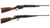 Two Lever Action Long Guns