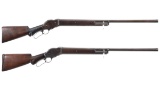 Two Winchester Model 1887 Lever Action Shotguns