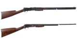 Two Colt Lightning Slide Action Rifles