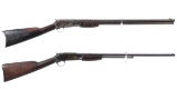 Two Colt Lightning Slide Action Rifles