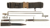 Five Bayonets and a Cartridge belt