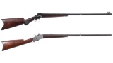 Two Antique American Single Shot Rifles