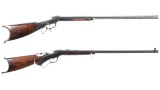 Two Marlin Ballard Single Shot Rifles