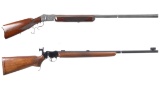 Two Martini Patent Single Shot Rifles